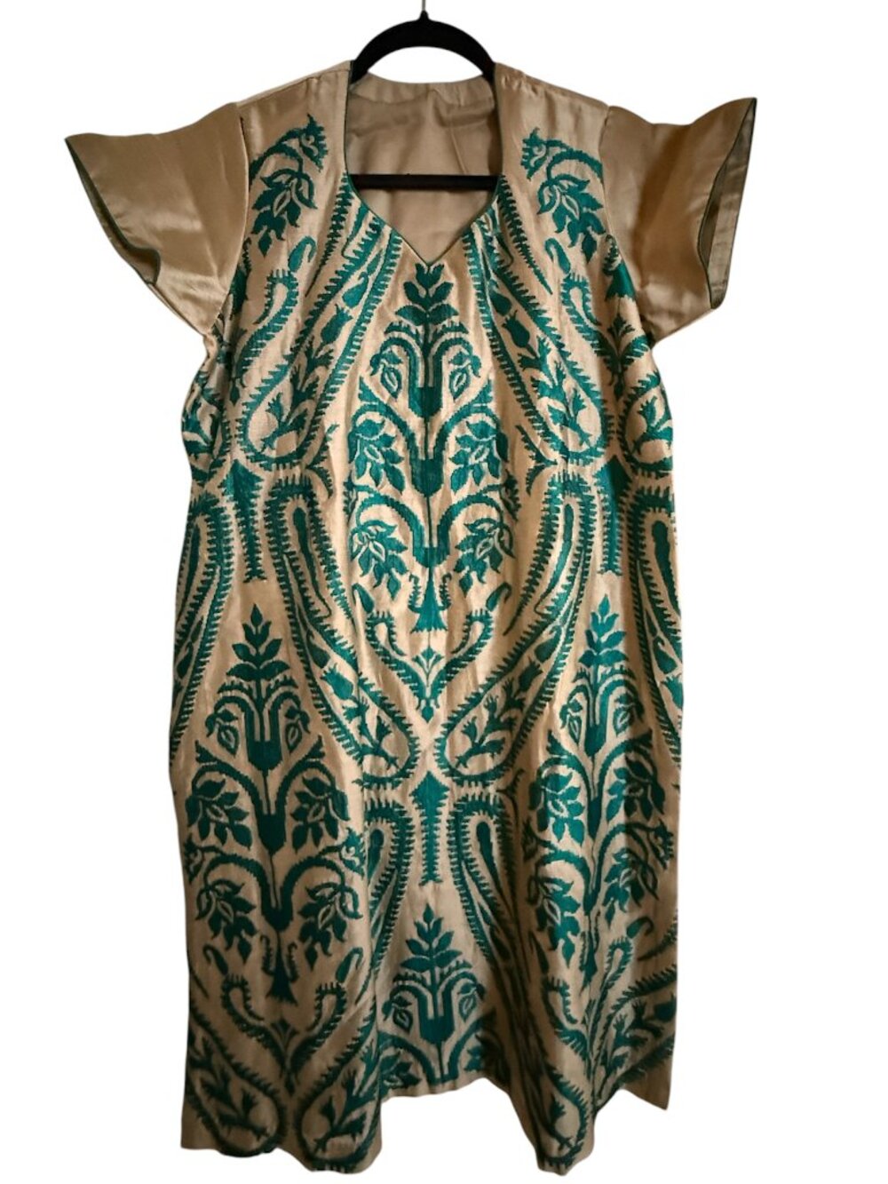 Vintage Custom Made Tunic – Fortuny Orsini Style Fabric ✨
